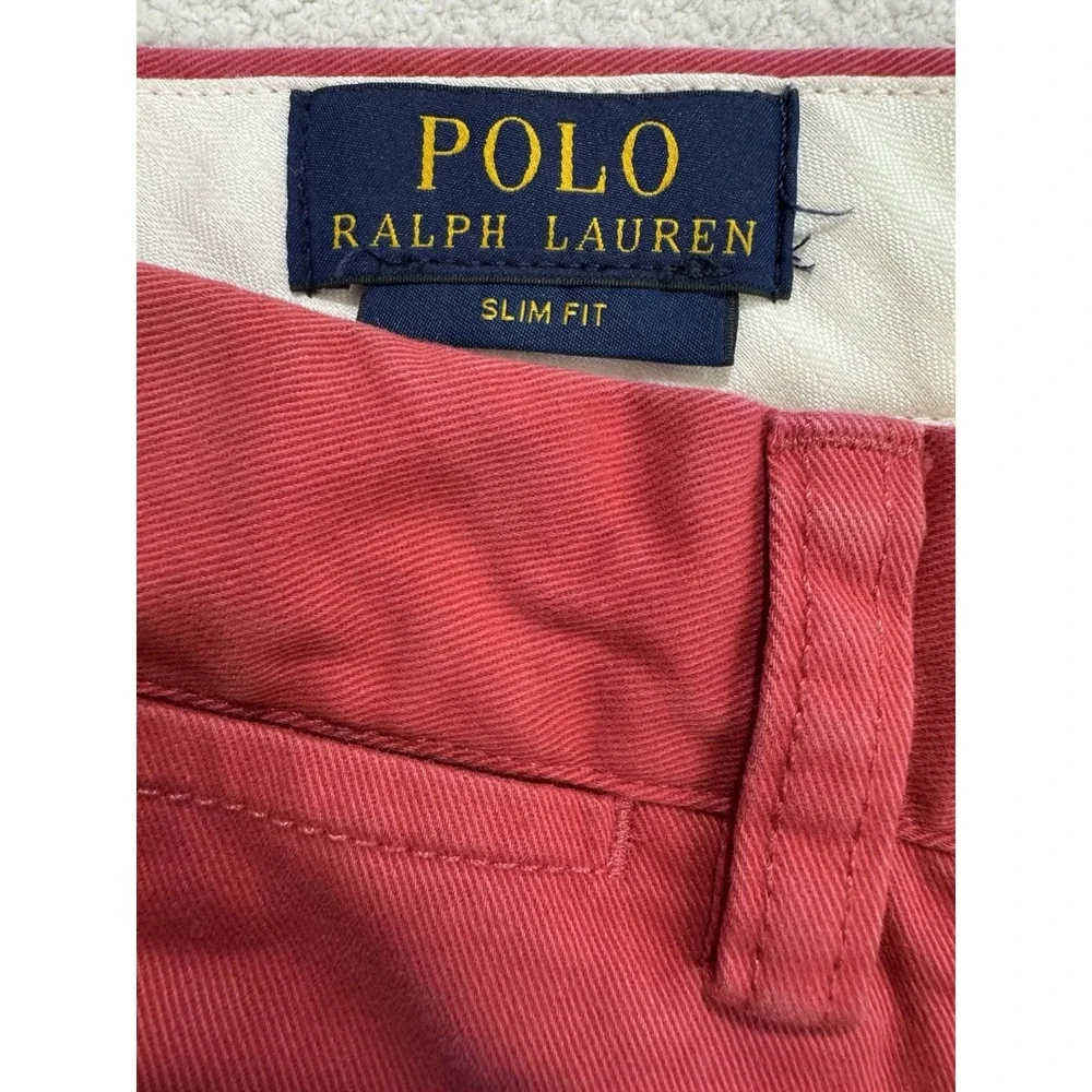 Polo‎ Ralph Lauren Twill Pants Men 32x32 Red Straight Trousers Chino Y2K